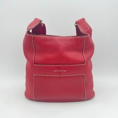 Hermes Sac Good News PM Shoulder Bag Rouge Casaque Leather 2008