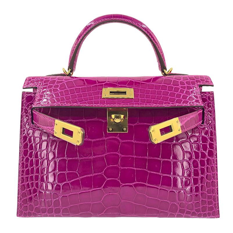 hermes croco mini