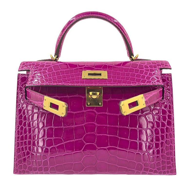 HERMES Sac Kelly II Sellier Mini Alligator Crocodile Bag at 1stDibs | mini  kelly crocodile, croc mini kelly, hermes mini kelly crocodile