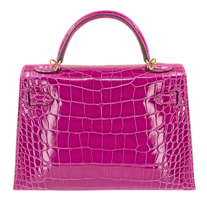 HERMES Sac Kelly II Sellier Mini Alligator Crocodile Bag at 1stDibs ...