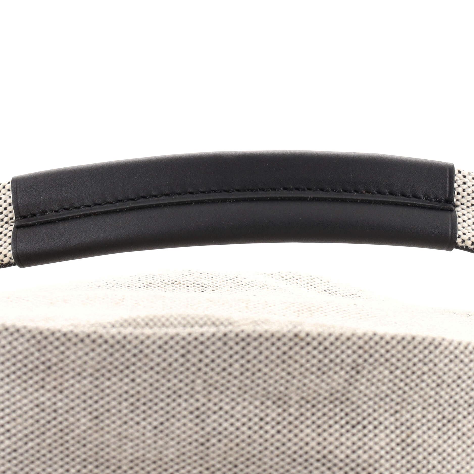 Hermes Sac Luco Sac en toile et cuir 1