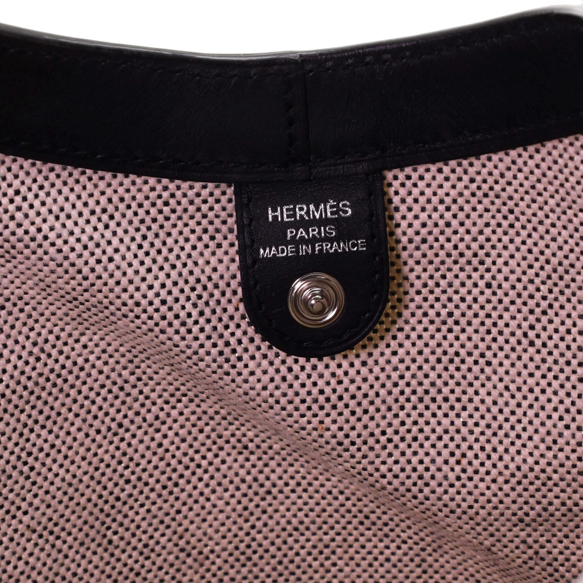 Hermes Sac Luco Sac en toile et cuir 2