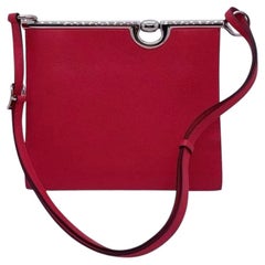 Hermes Sac Mors de Bride Bag Pink Chevre Chamkila Leather Shoulder Bag 2021