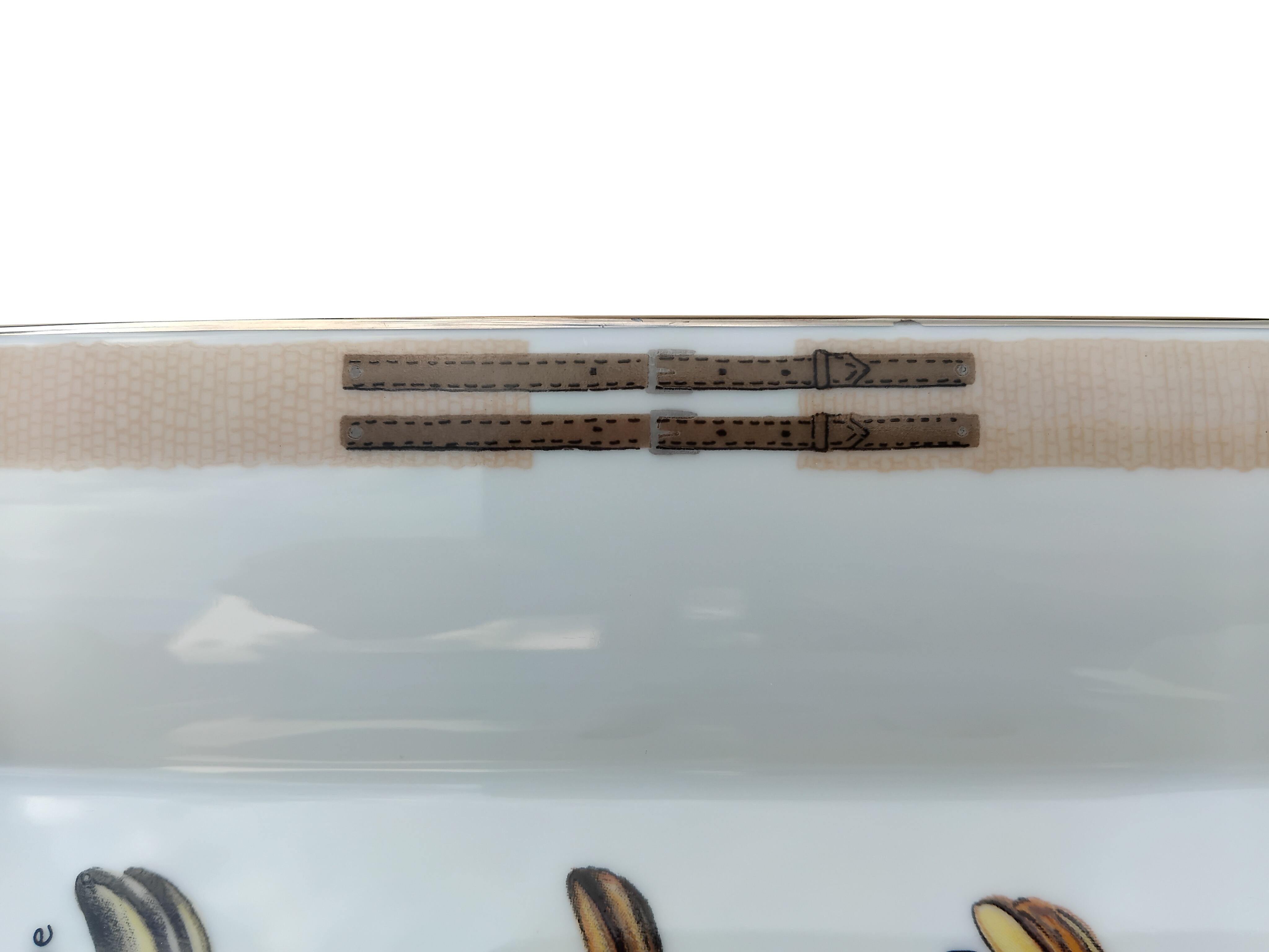 Hermès Saddles Cenicero para puros Bandeja de cambio Porcelana Caballo Equitación Rodeo Texas en venta 5