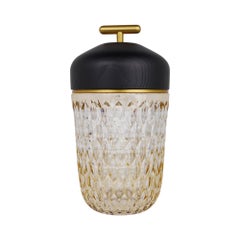 Hermes Saint Louis Folia Portable Lamp Amber Crystal / Dark Wood Limited Edition