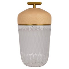 Hermes Saint Louis Folia Portable Lamp Crystal / Ash Wood Limited Edition