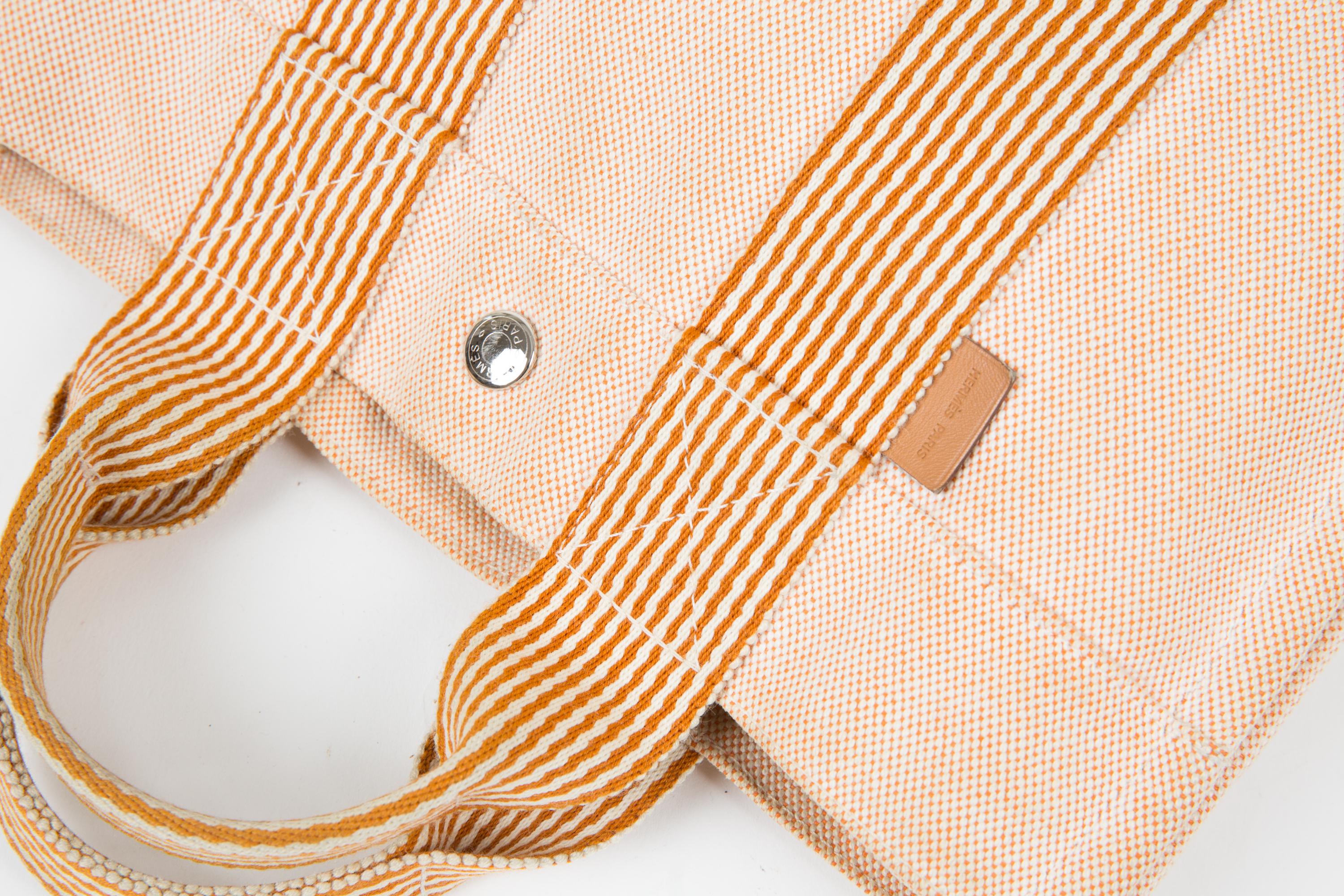 Women's or Men's Hermes Salmon Cotton “Toto” PM Tote Bag