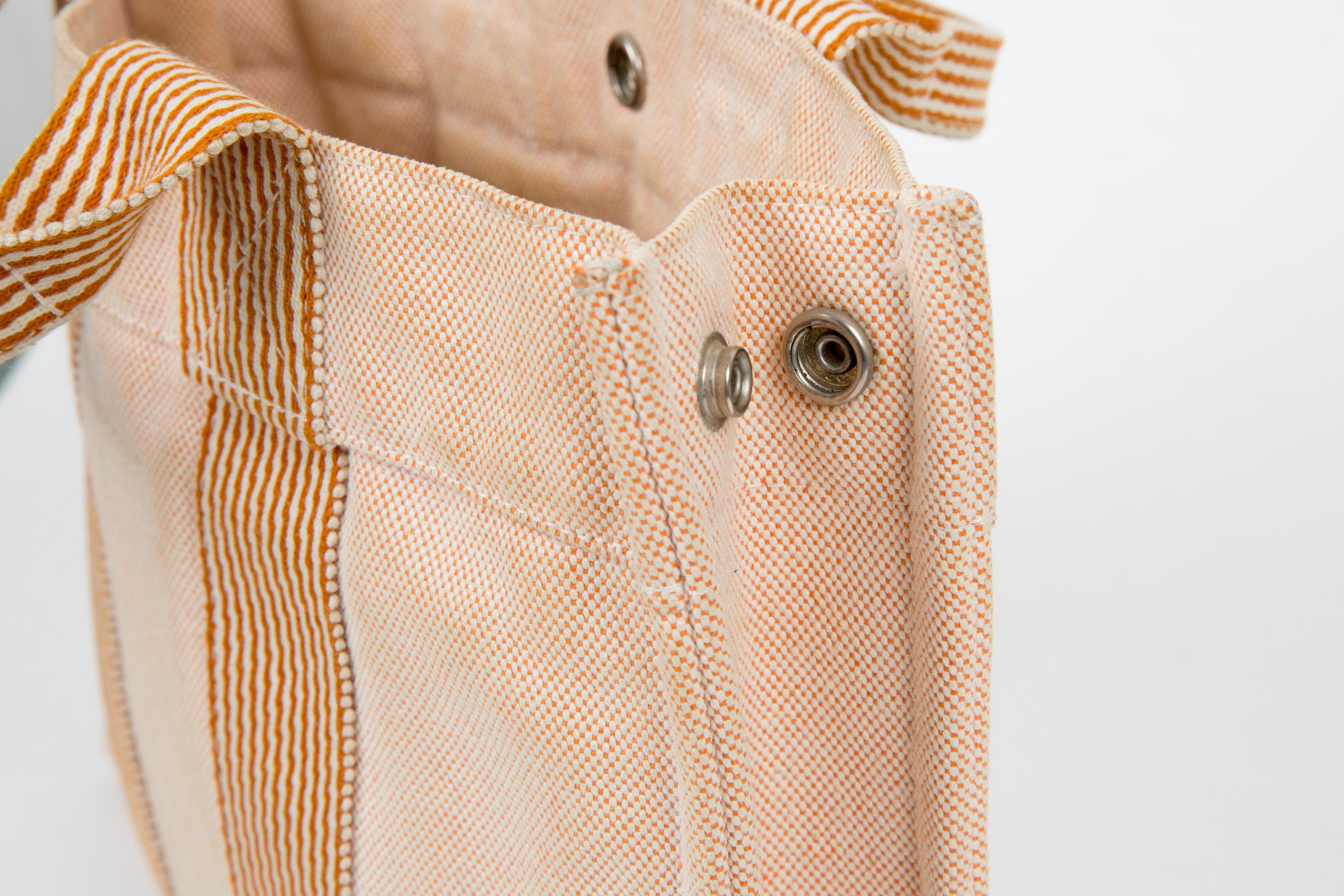 Hermes Salmon Cotton “Toto” PM Tote Bag 1