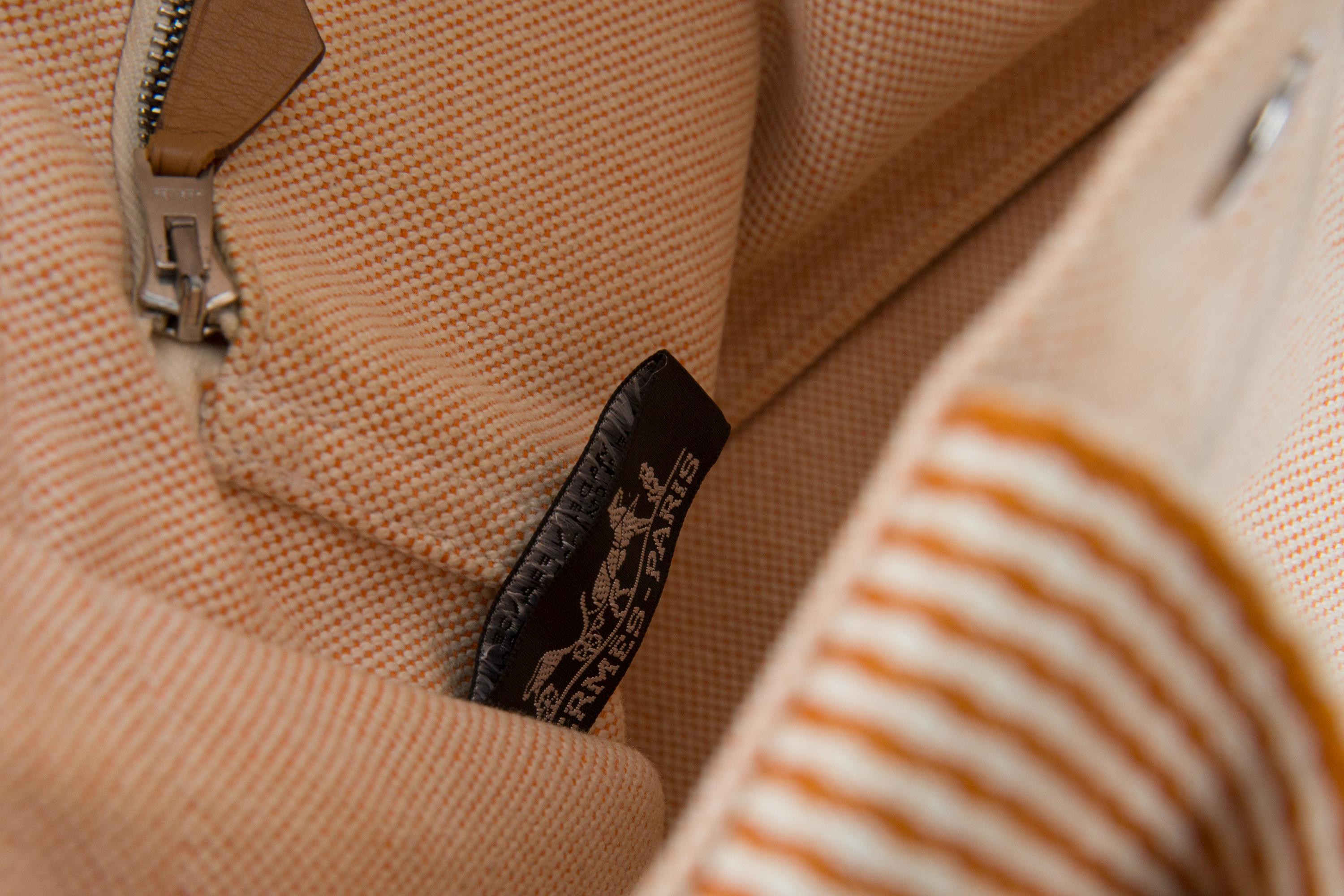 Hermes Salmon Cotton “Toto” PM Tote Bag 2