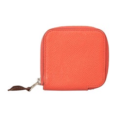Hermès Salmon Pink Coin Pouch