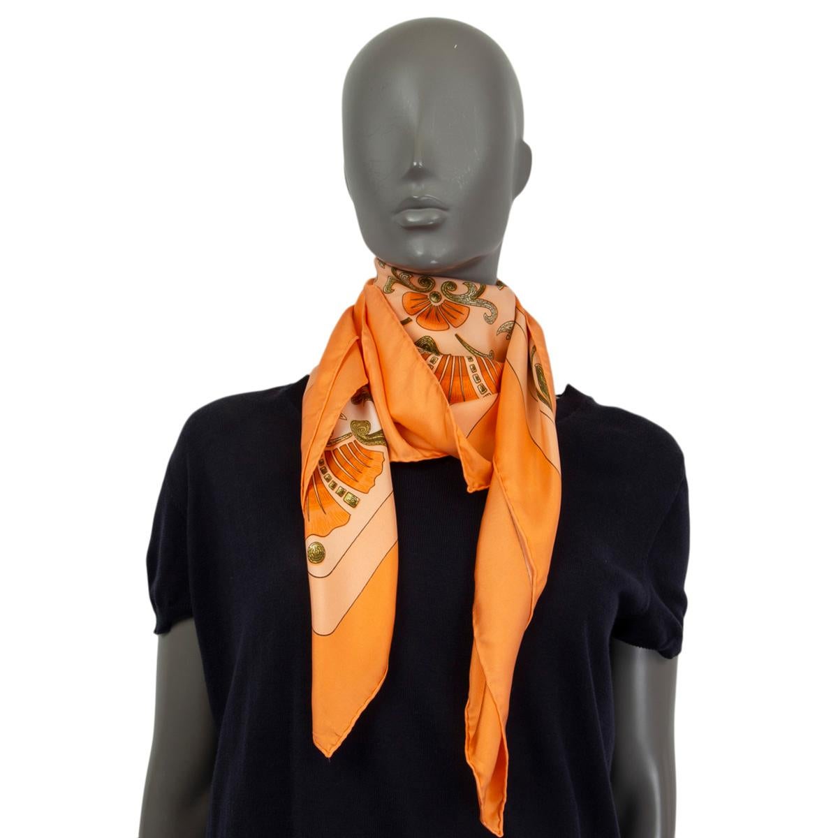 orange hermes scarf