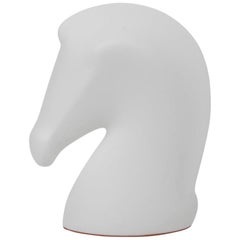 Hermes Samarcande Presse-papier Tête de Cheval Porcelaine Biscuit Blanc New