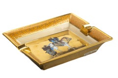 Samurai Aschenbecher aus Goldporzellan von Hermès