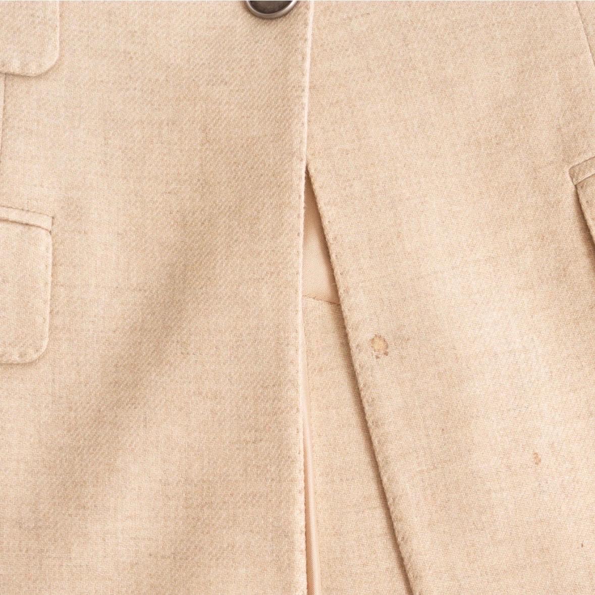 Hermès Sand Cashmere Single-Breasted Blazer  For Sale 5
