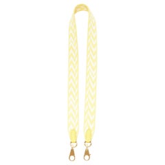 HERMES Sangle Zigzag 25 chevron stripes woven fabric gold hardware bag strap