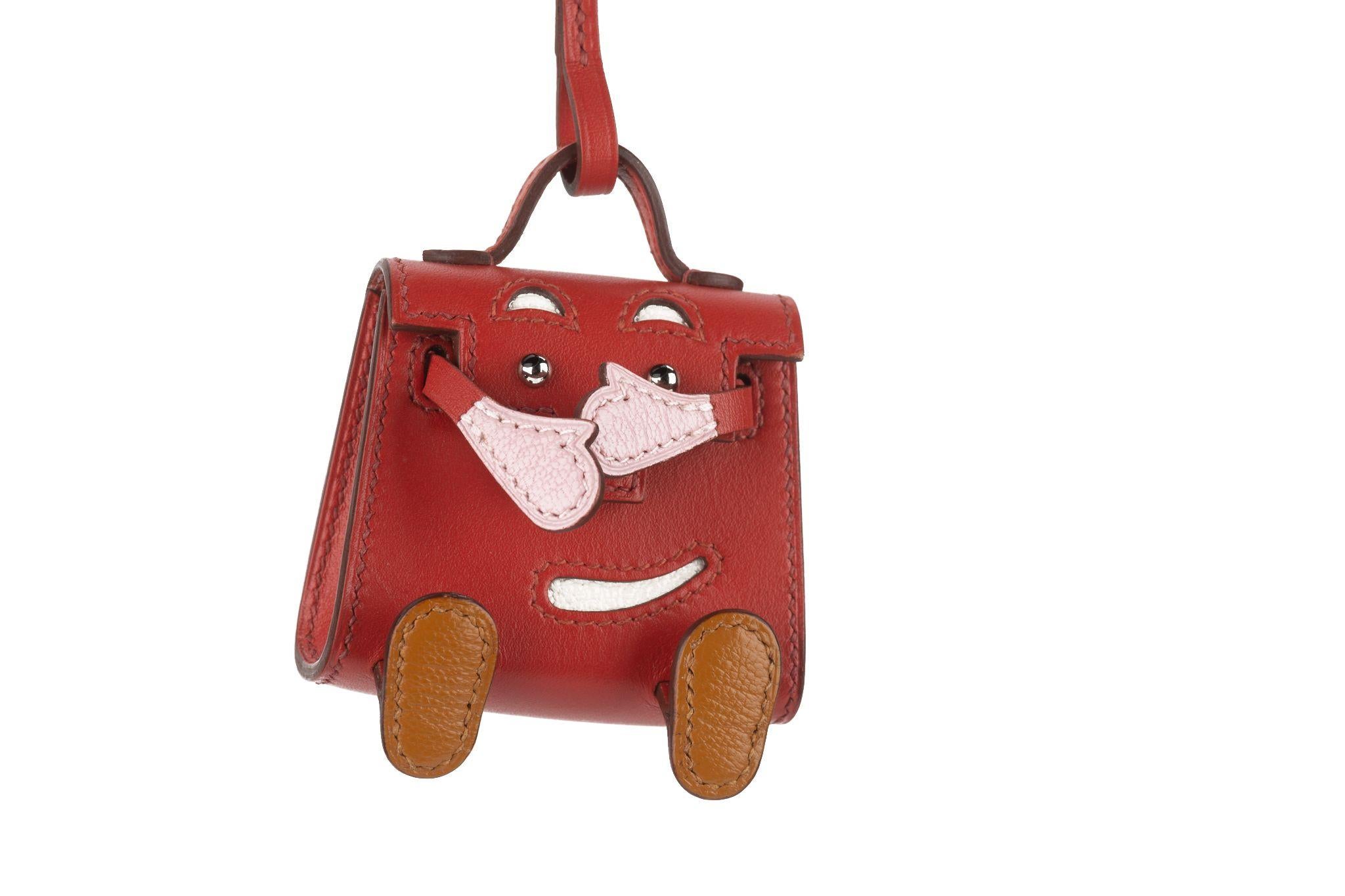 Hermès Sanguigne Kelly Idole Bag Charm In Excellent Condition For Sale In West Hollywood, CA