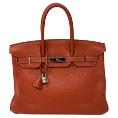Hermes Sanguine Birkin 35 Bag