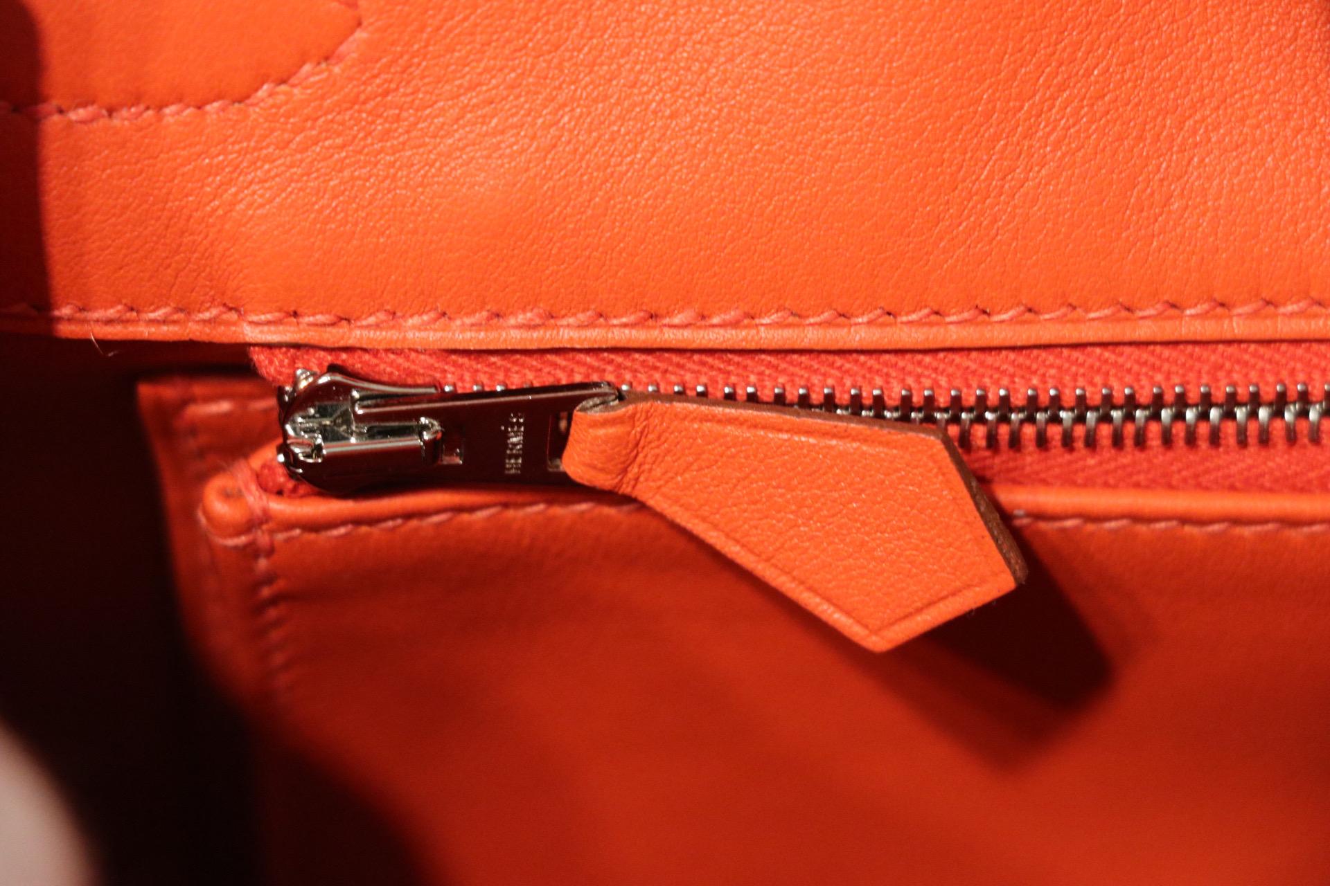 Women's Hermès Sanguine Swift Leather 25 cm Birkin Bag