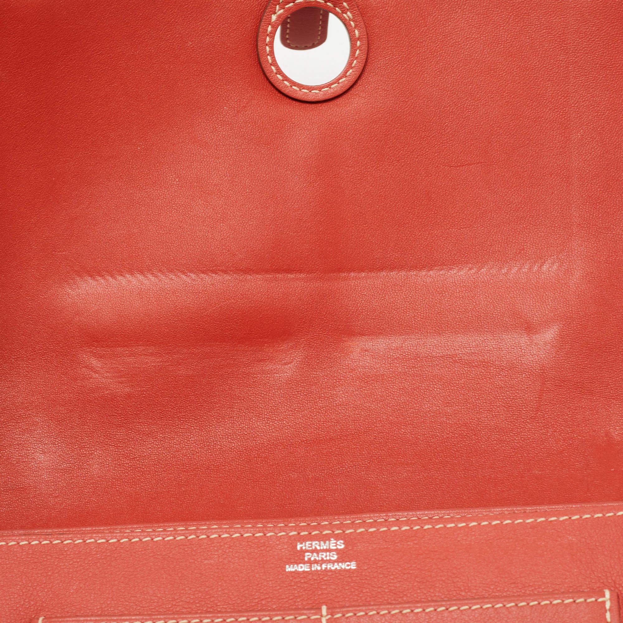 Sanguine Swift Leder-Dogon Duo Brieftasche von Hermès 9