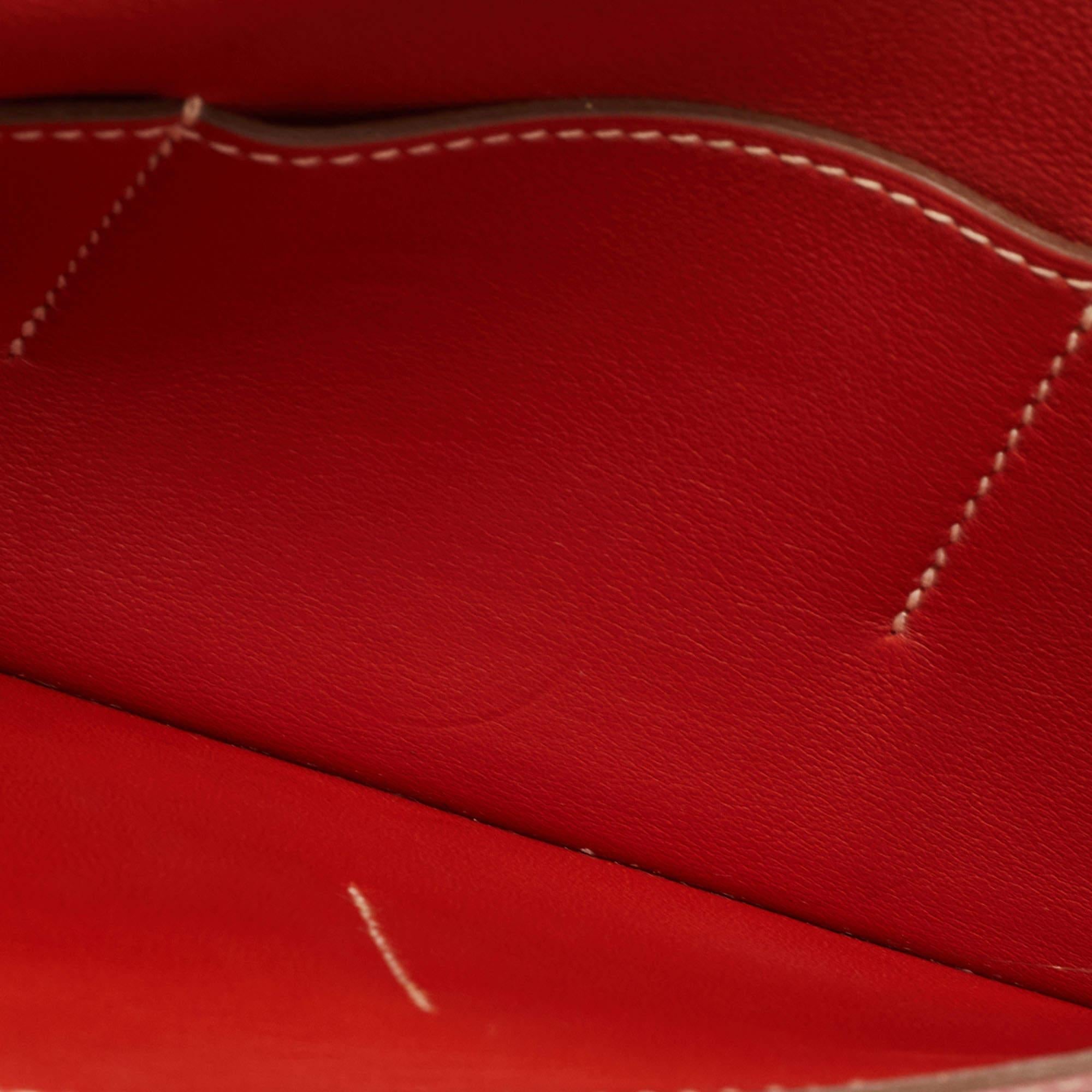 Sanguine Swift Leder-Dogon Duo Brieftasche von Hermès 3