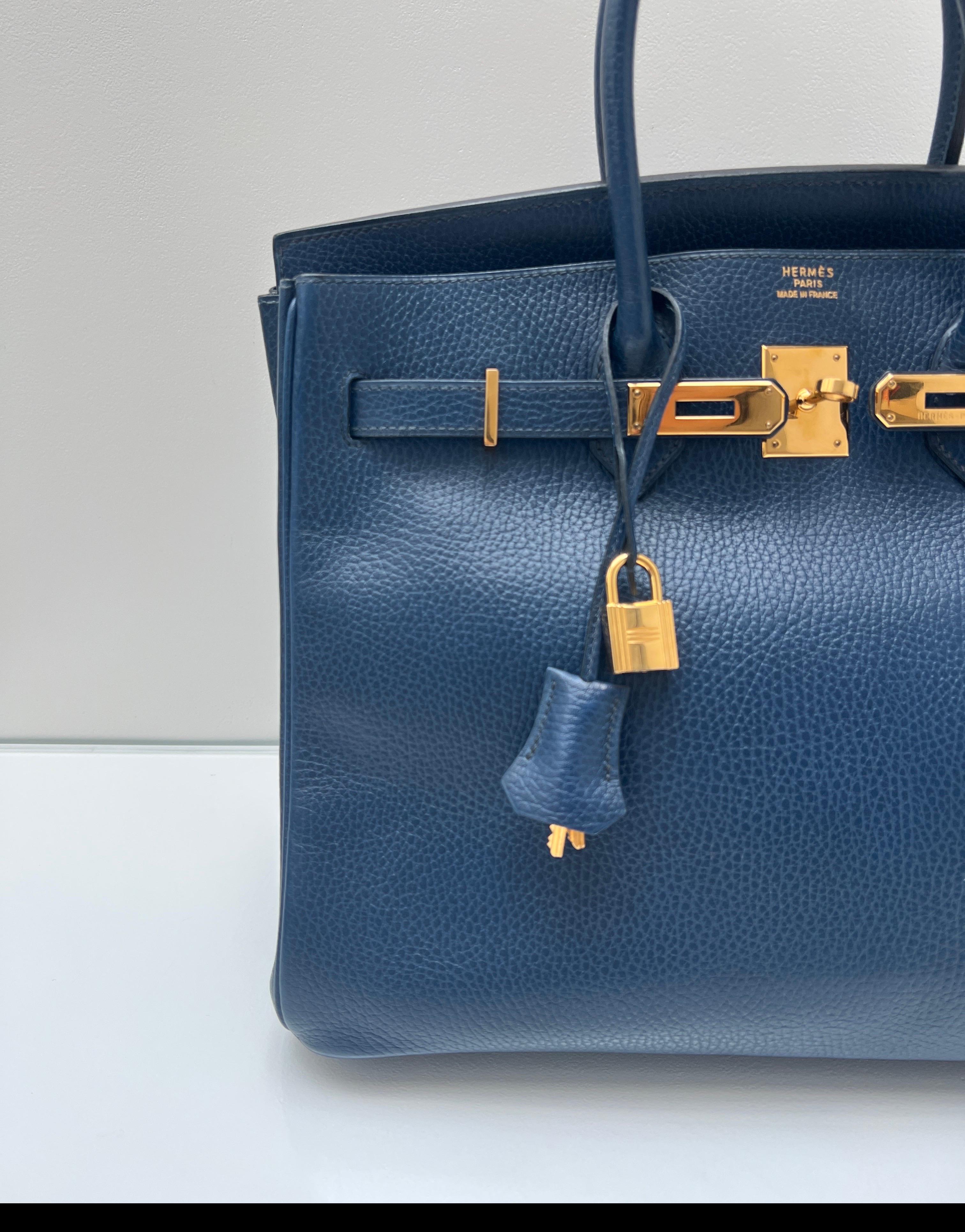 Purple Hermes Sapphire Birkin 35 Bag For Sale