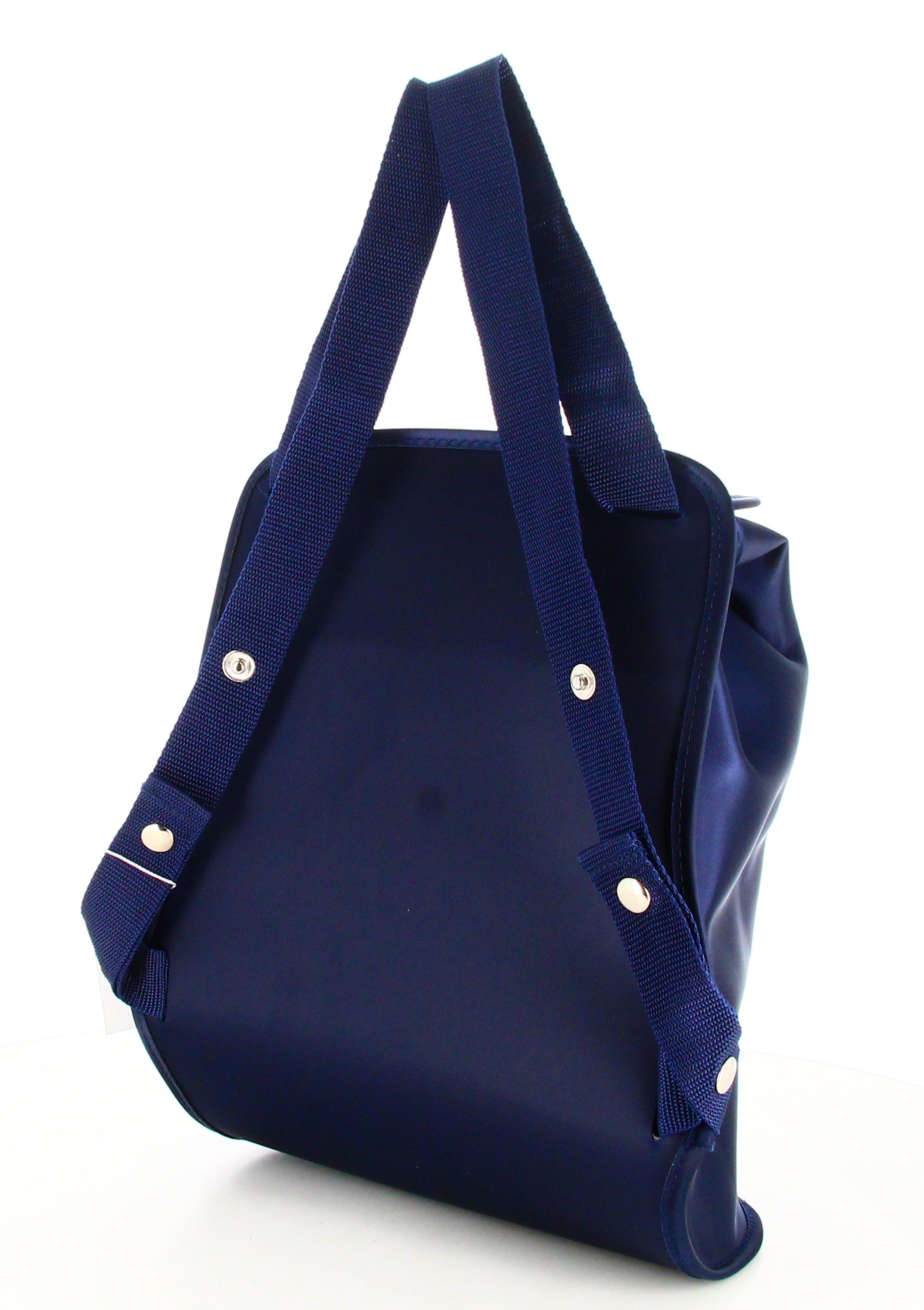 Hermès Satin Midnight Blue Backpack  For Sale 1