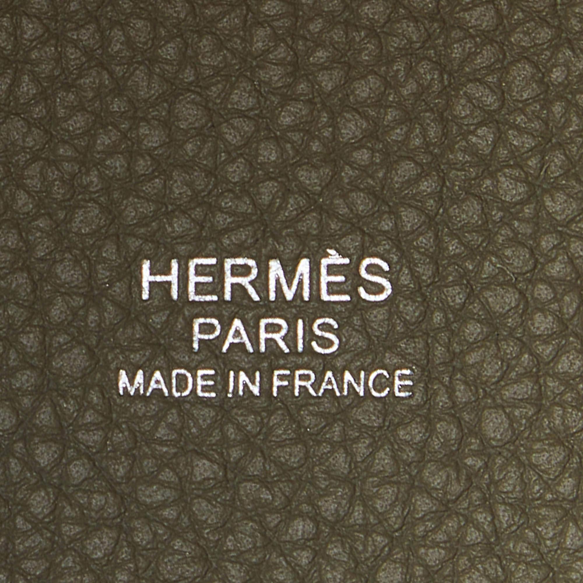 Hermes Sauge Taurillon Clemence Leather Picotin Lock 22 Bag 1