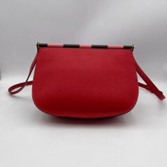 Hermès Saut Bag Clemence 25 shoulder bag Red leather Stamp D 2019