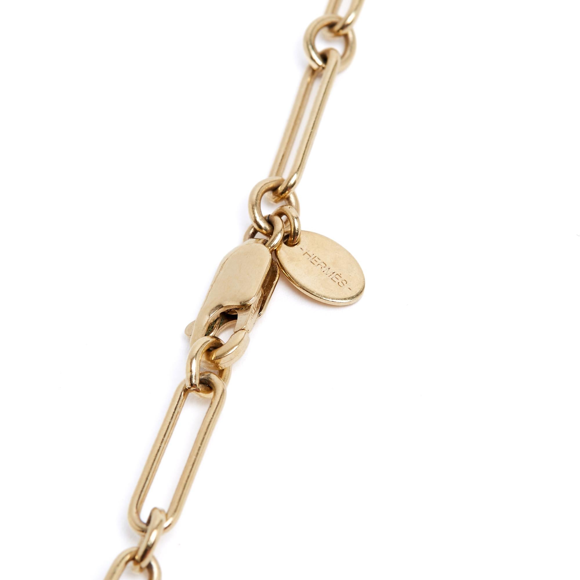 da uomo o donna Hermès Sautoir Pendentif Amulette Padlock Kelly GM Collana Ciondolo Hermes in vendita