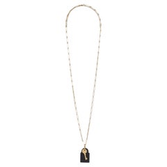 Hermès Sautoir Pendentif Amulette Candado Kelly GM Collar Colgante Hermes