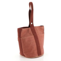 Hermes Saxo Handbag Toile MM