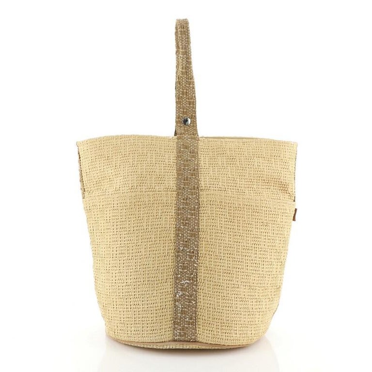 hermes straw bag