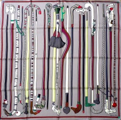 Hermes Scarf 35" Brand New with Box "Les Cannes" by virginie Jamin