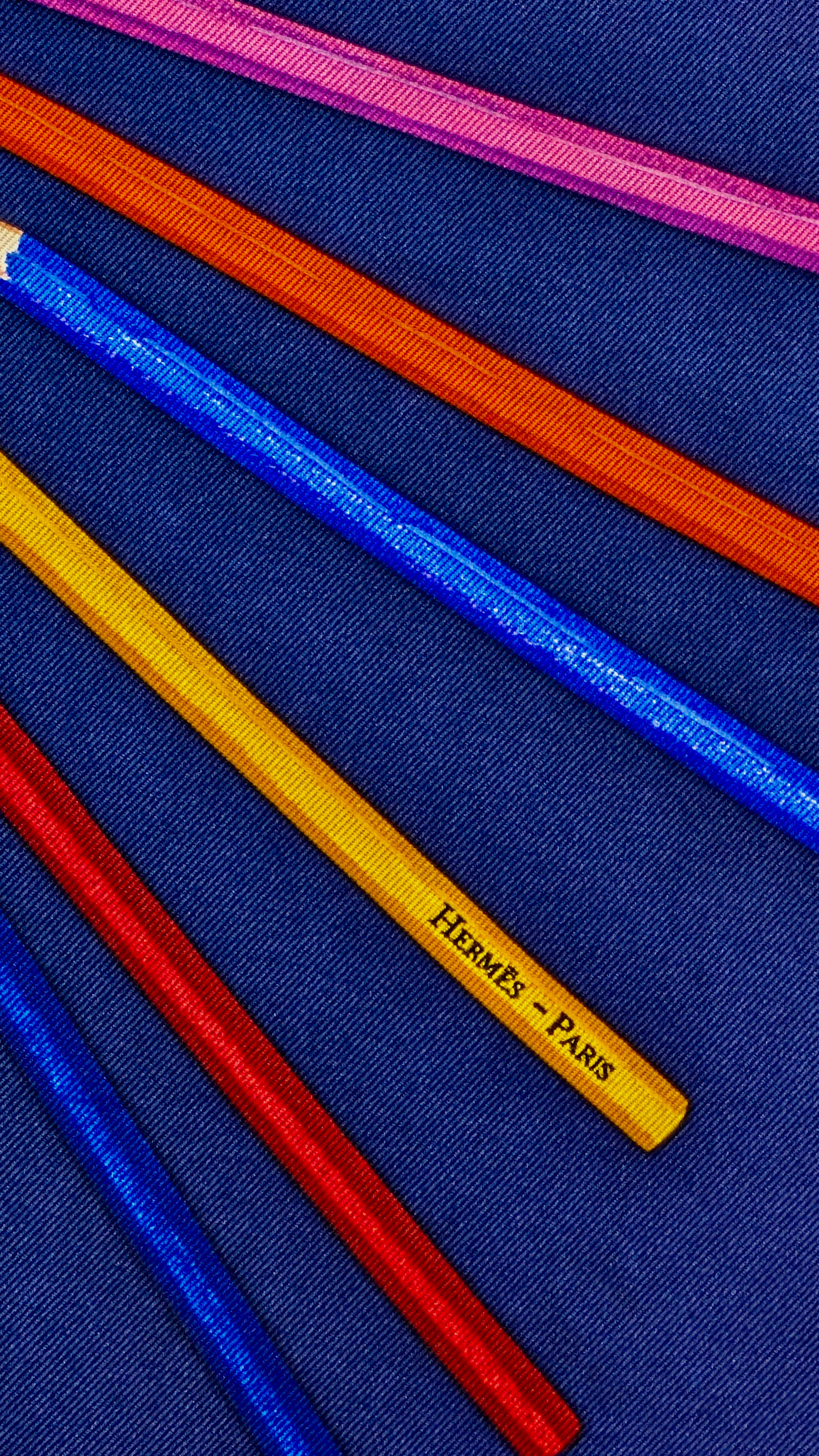 Bufanda HERMÈS A VOS CRAYONS Negro en venta