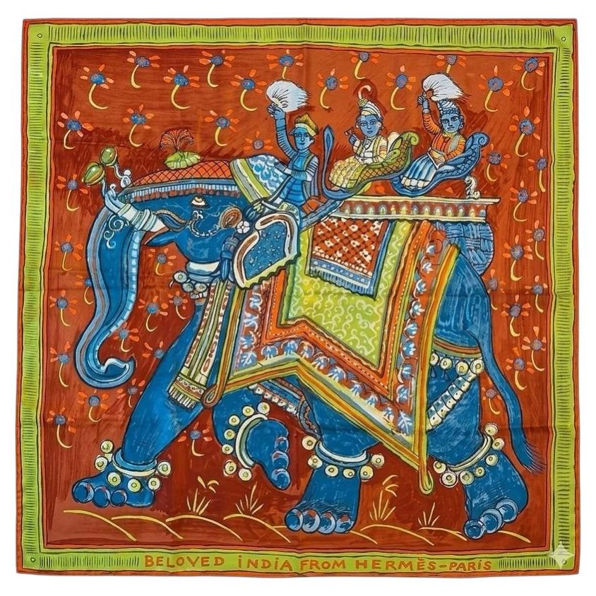 Hermès Scarf "Beloved India" For Sale