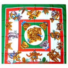 Hermes Scarf BRAND NEW w Hermes Box "Confidents des Coeurs" by Loïc Dubigeon