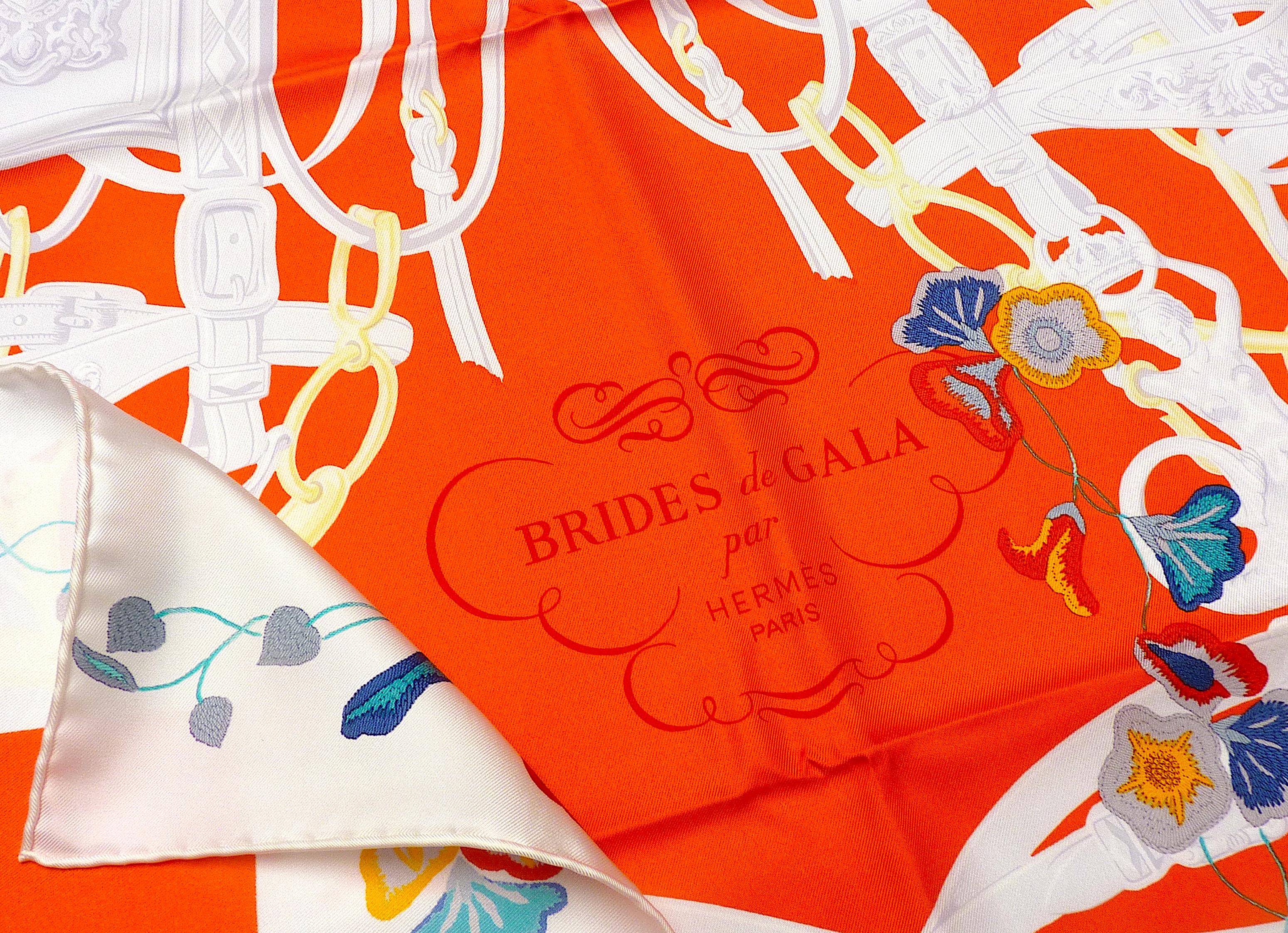 Pañuelo Hermes NUEVO CON CAJA Edición Especial Novias de Gala Novias Fleury en venta 11