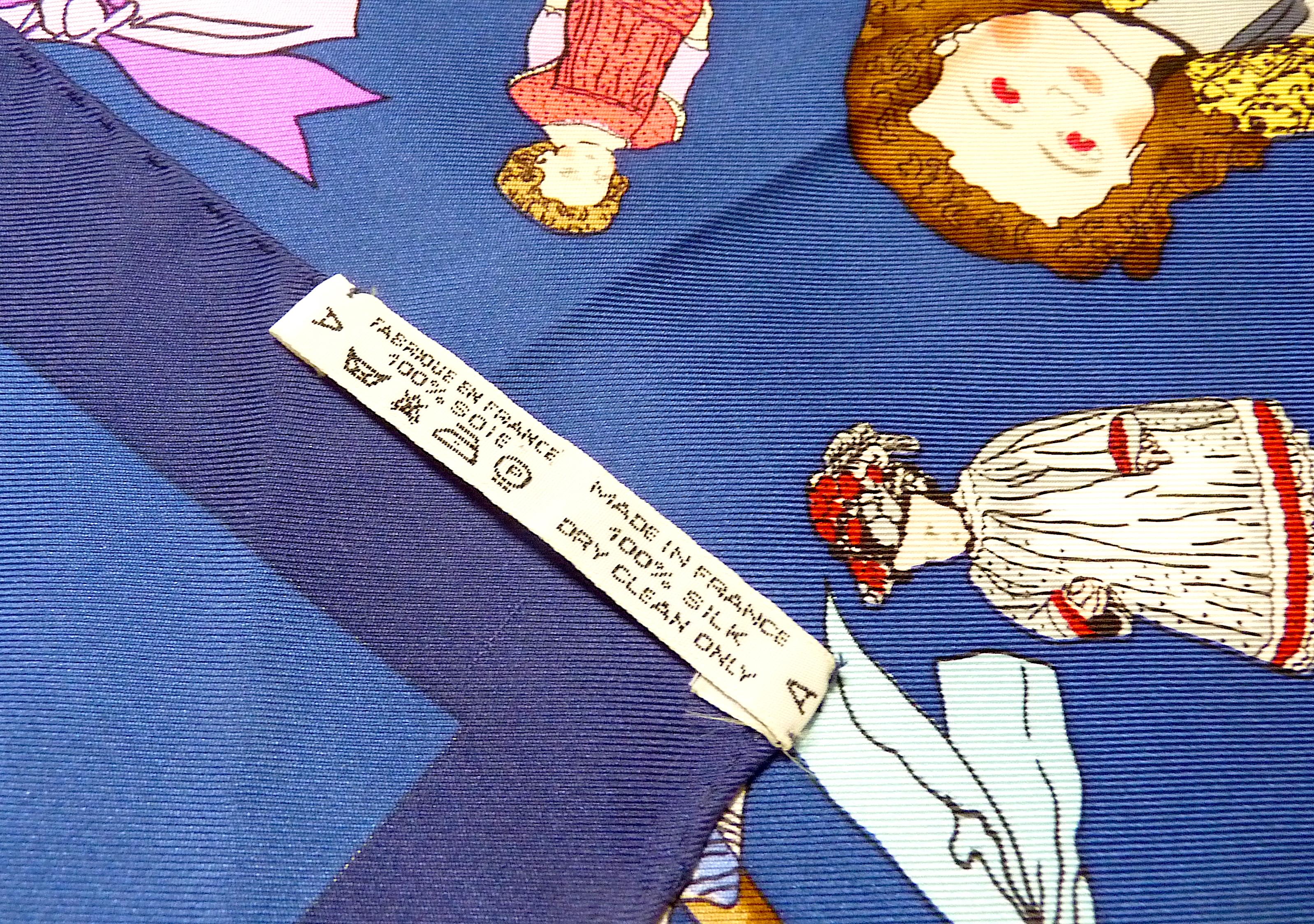 Pañuelo Hermes NUEVO CON ESTUCHE Hermes Hello Dolly by Loïc Dubigeon en venta 4