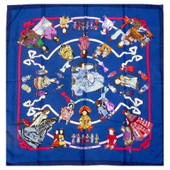Hermes Scarf BRAND NEW with Hermes Box Hello Dolly by Loïc Dubigeon