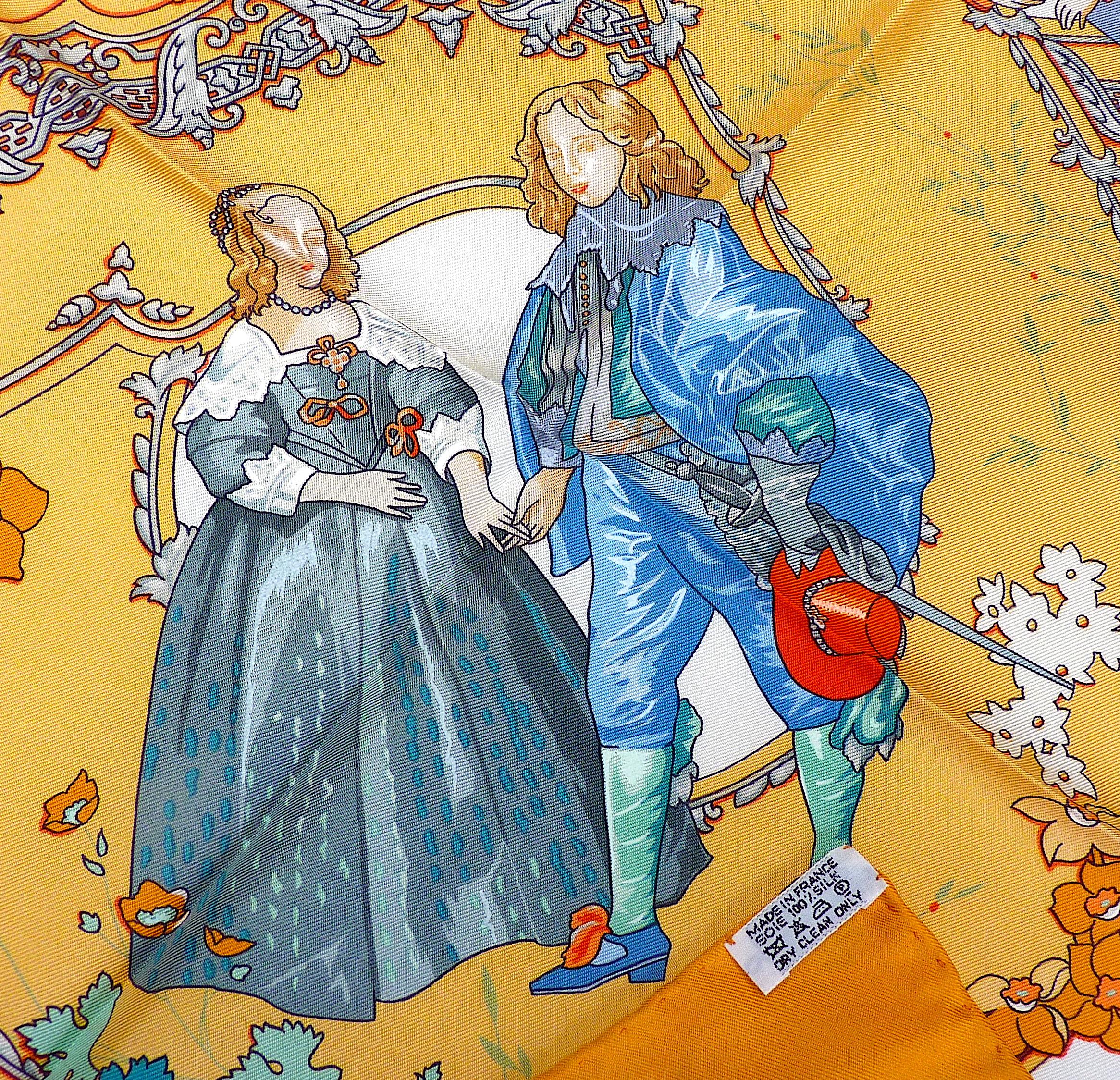Bufanda Hermes NUEVA CON ESTUCHE Hermes Les Petits Princes de C. Baschet en venta 5