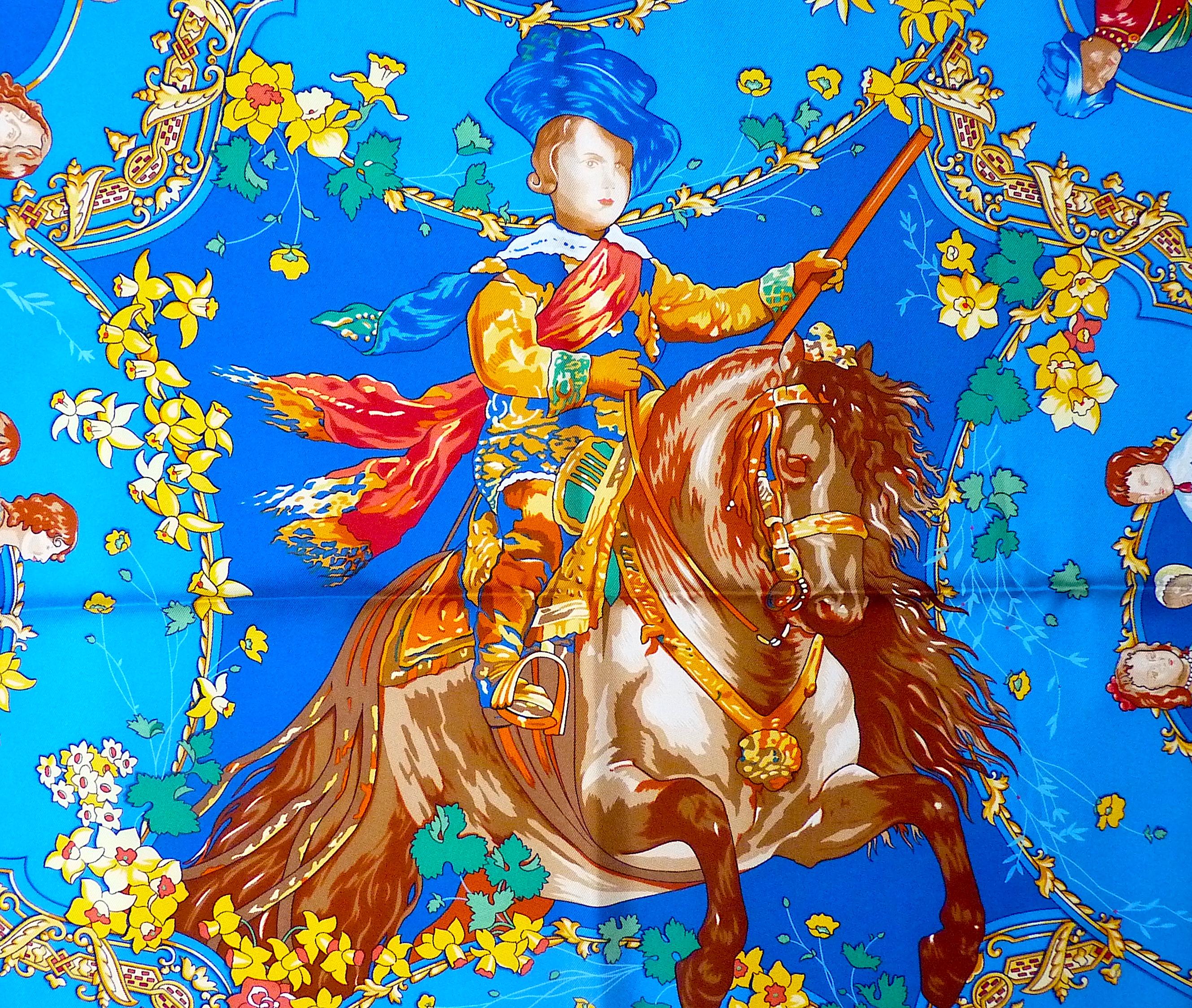 Bufanda Hermes NUEVA CON ESTUCHE Hermes Les Petits Princes de C. Baschet