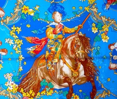Hermes Scarf BRAND NEW with Hermes Box Les Petits Princes by C. Baschet