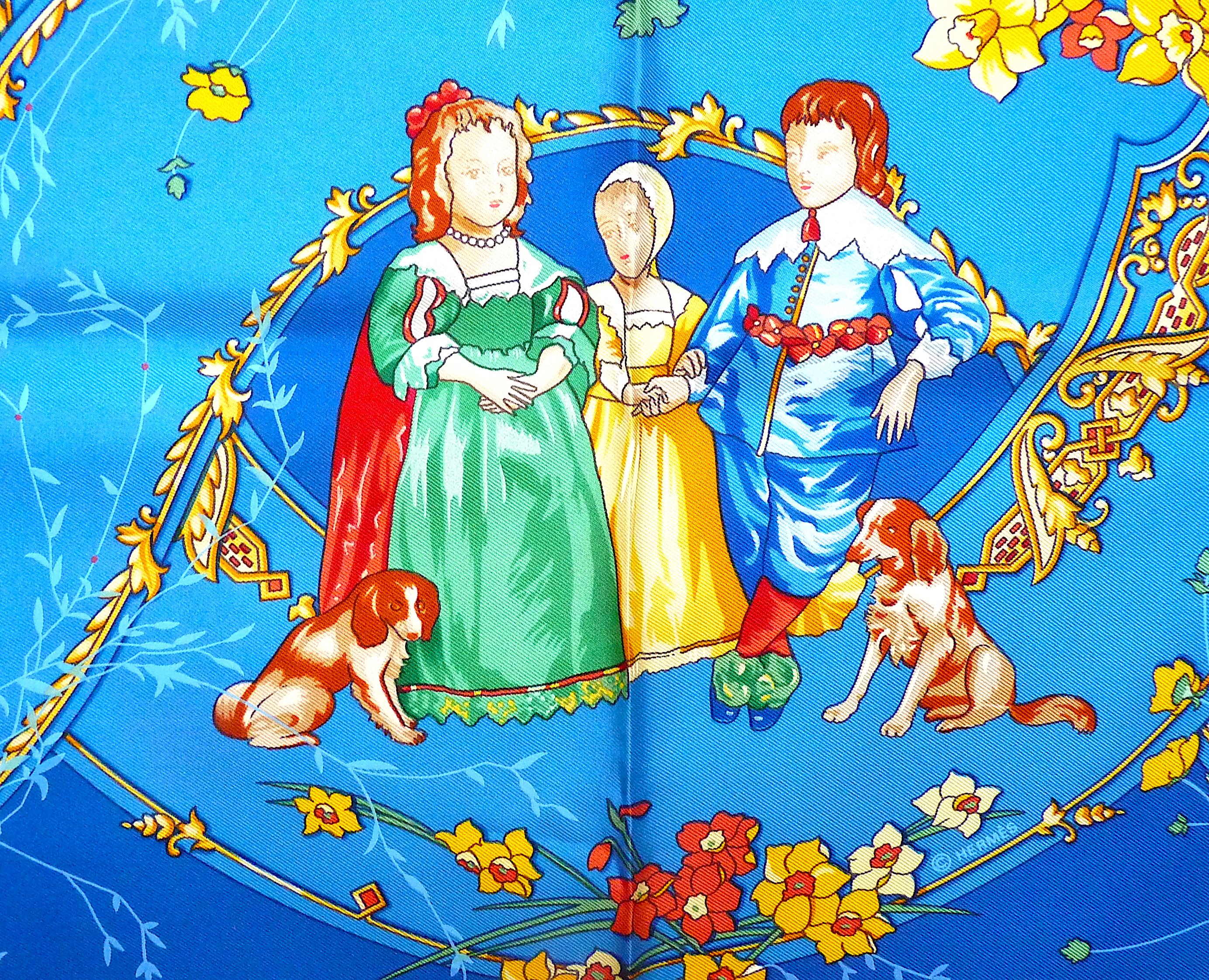 Bufanda Hermes NUEVA CON ESTUCHE Hermes Les Petits Princes de C. Baschet 1