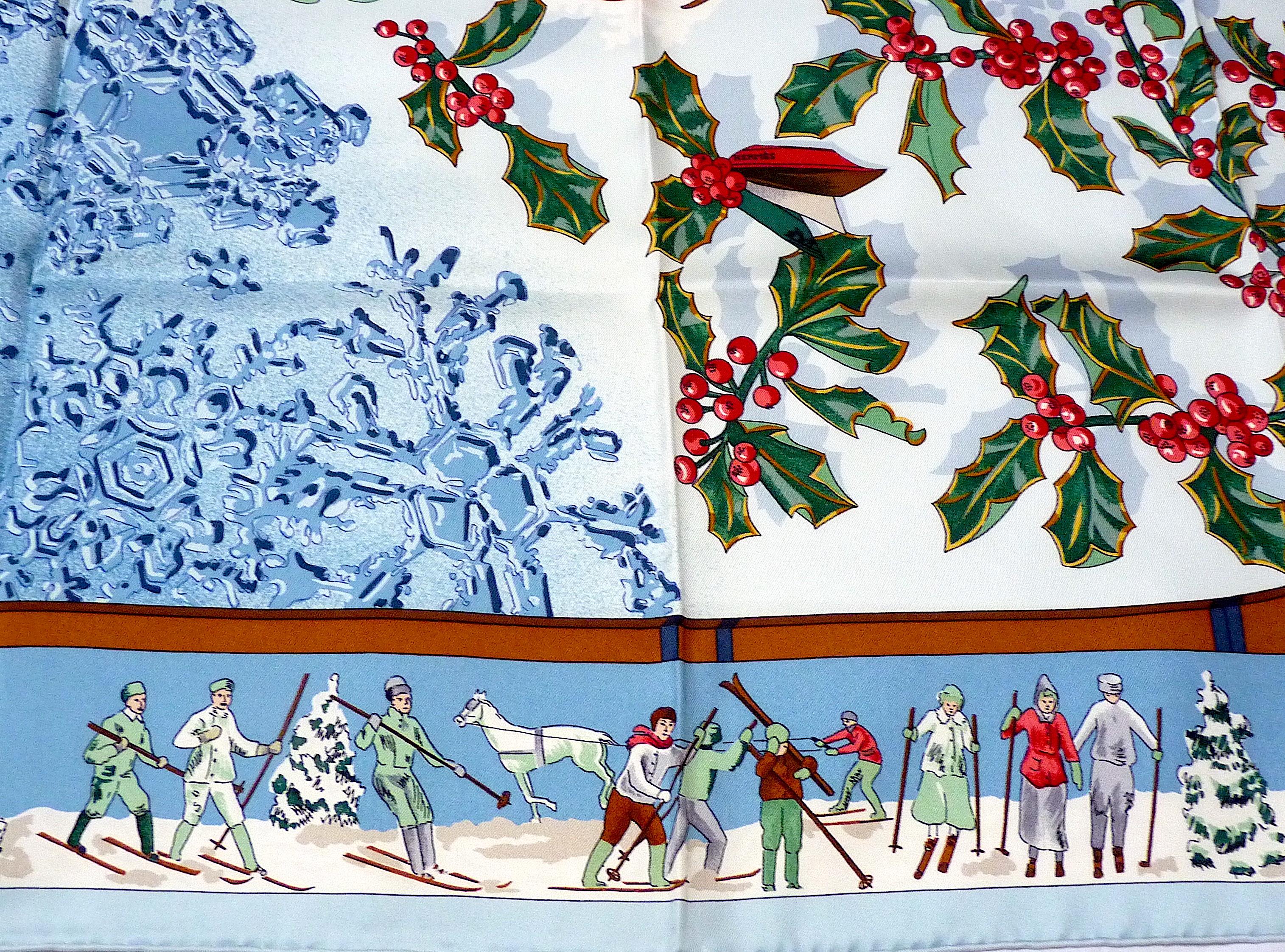 Hermes Scarf BRAND NEW with Hermes Packaging Voitures Paniers by Julie Abadie 4