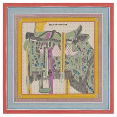 Hermes Scarf Cashmere 140CM Selle De Dignitaire   NEW With Tags