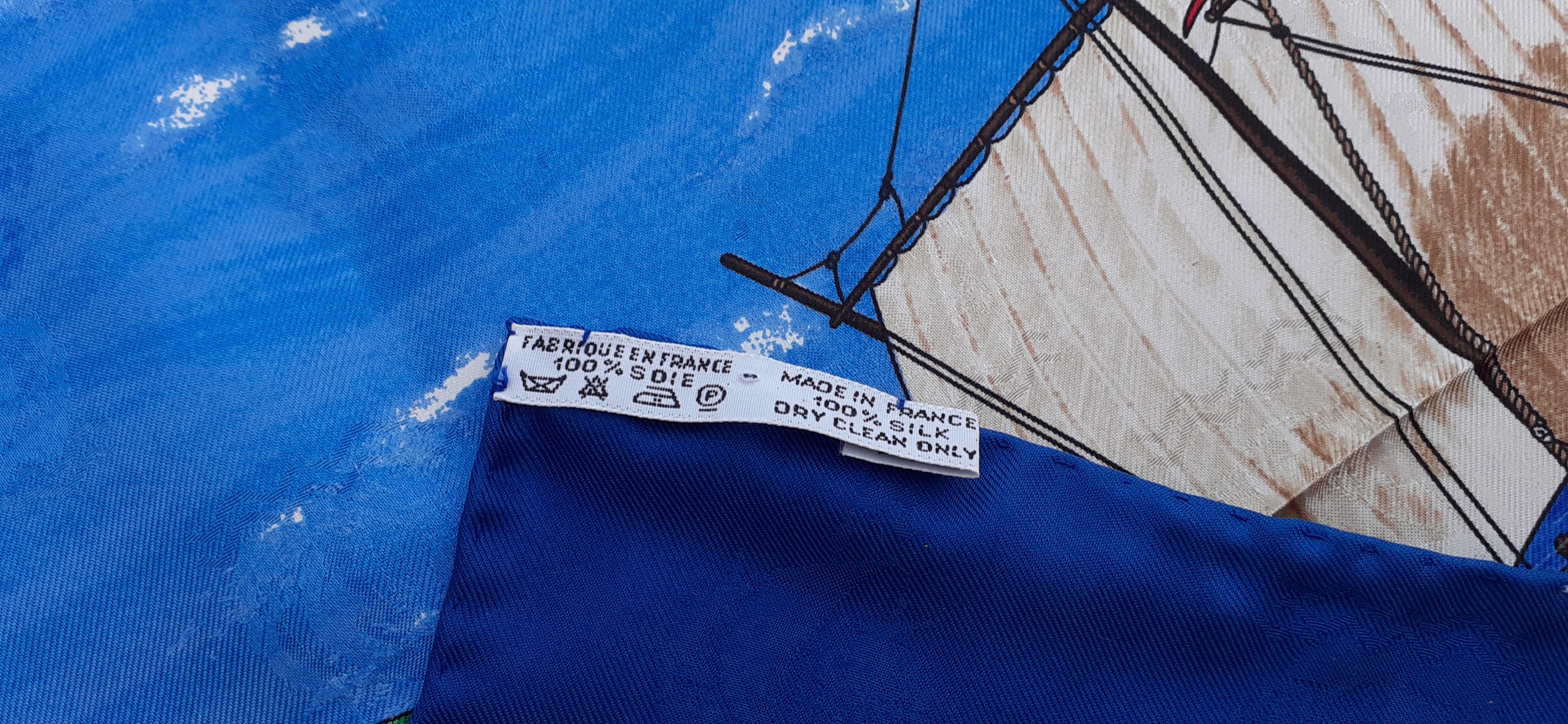Hermès Scarf Christophe Colomb Decouvre l'Amerique Ordre Souverain de Malte 90cm For Sale 7