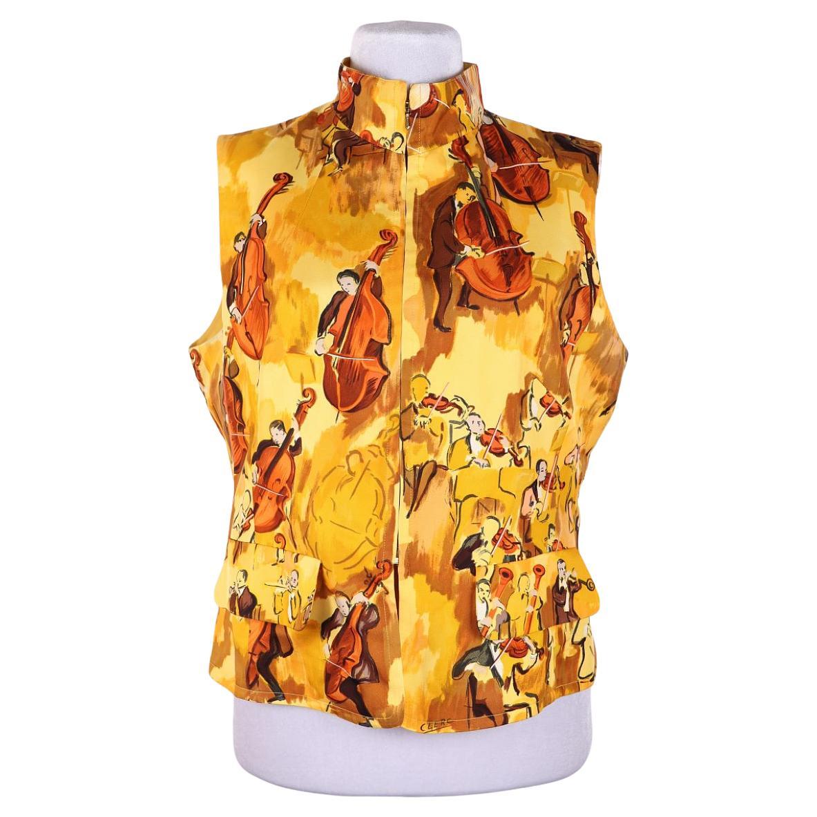 Foulard Hermes "Concerto" di Jean Louis Top in seta