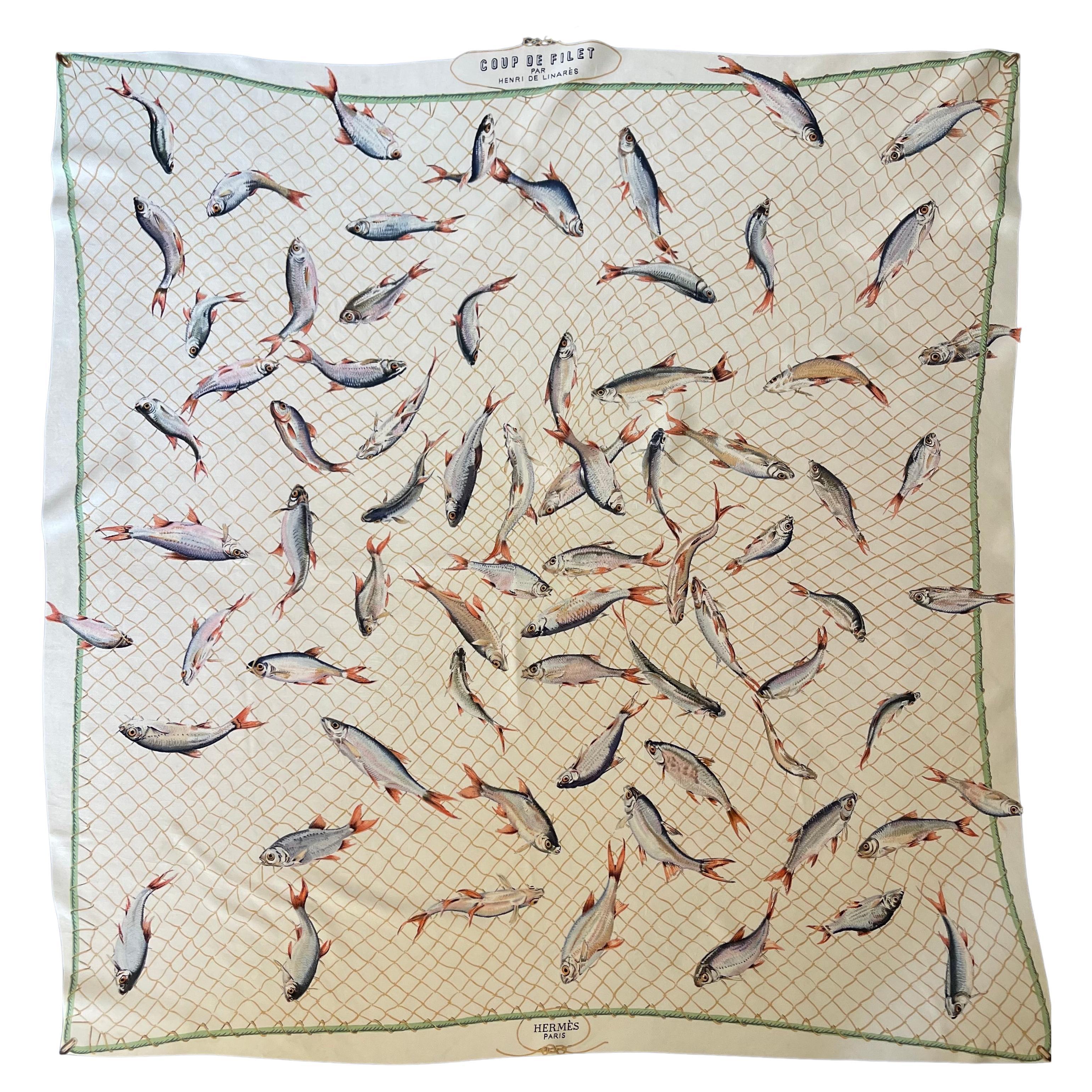Hermès-Schal "Coup De Filet" 1955