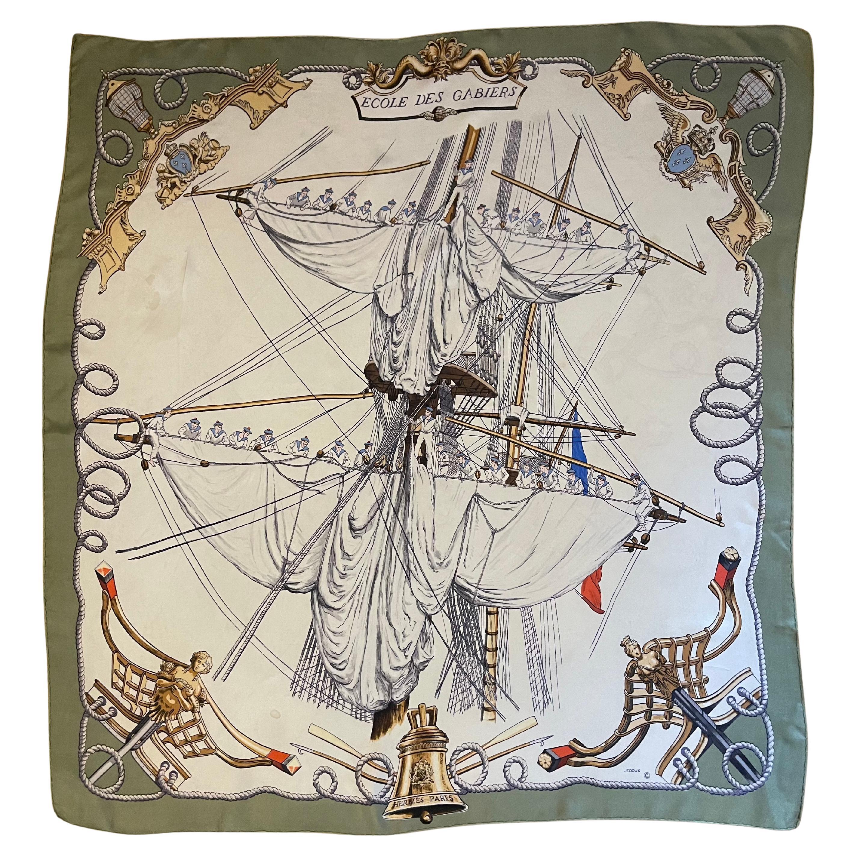 Foulard Hermès "École Des Gabiers"