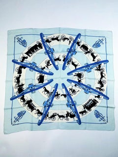 Hermès Scarf entitled Paris qui Roule by Hugo Grygkar Circa 2006